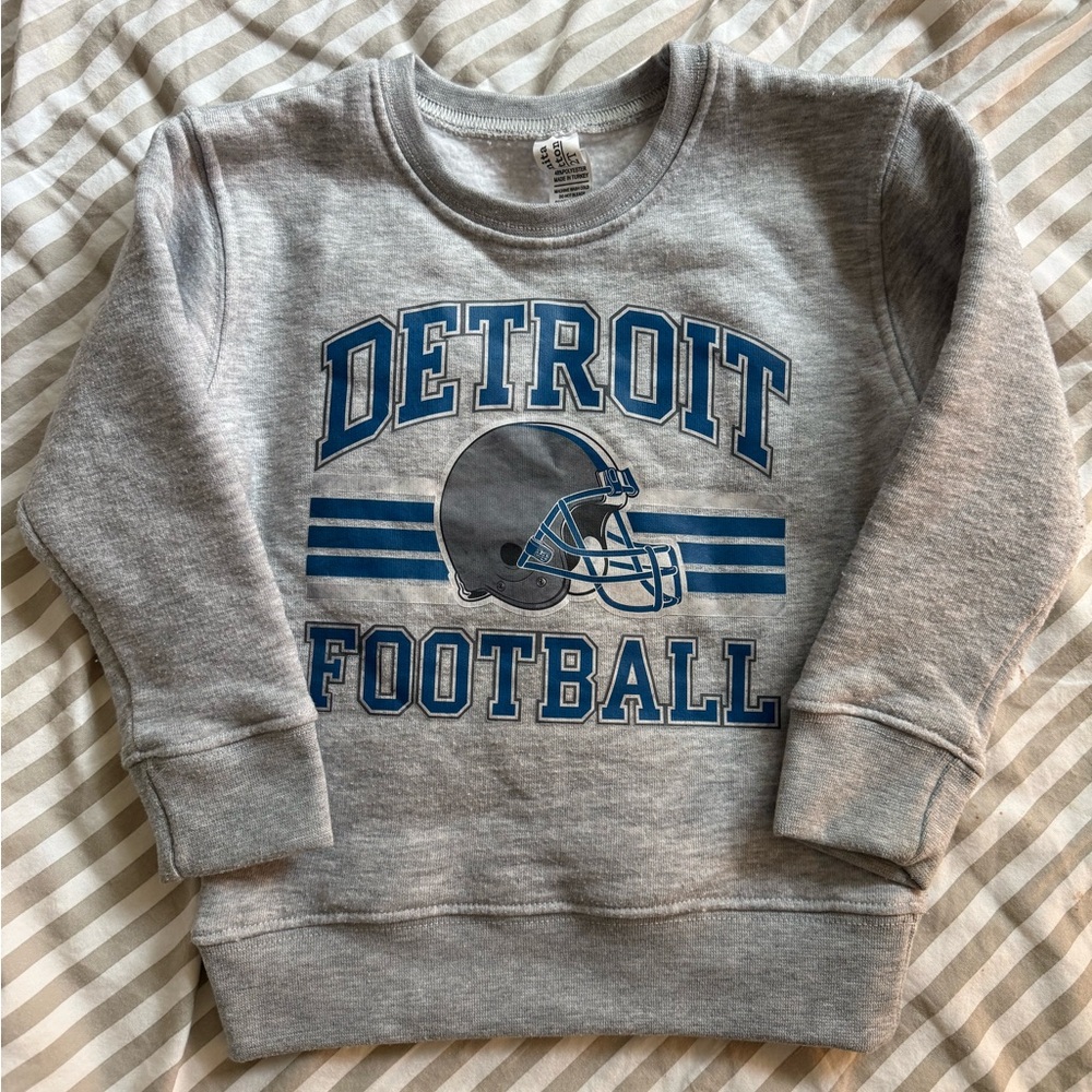 Detroit Football Kids Sweatshirt in Gray